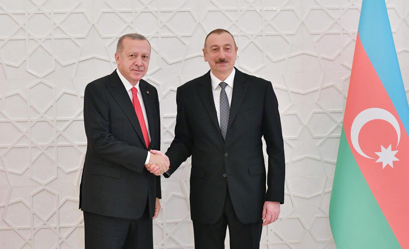  Erdoğan, Azerbaycan lideri Aliyev ile görüştü