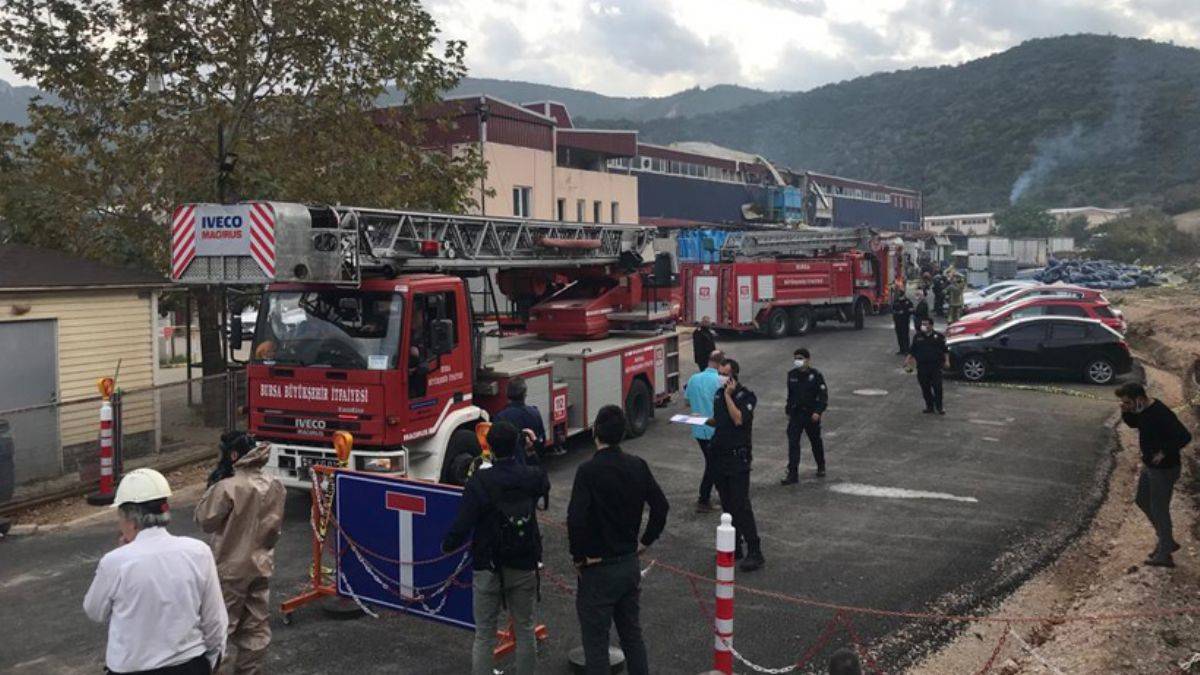 Bursa'da kimya fabrikasında patlama