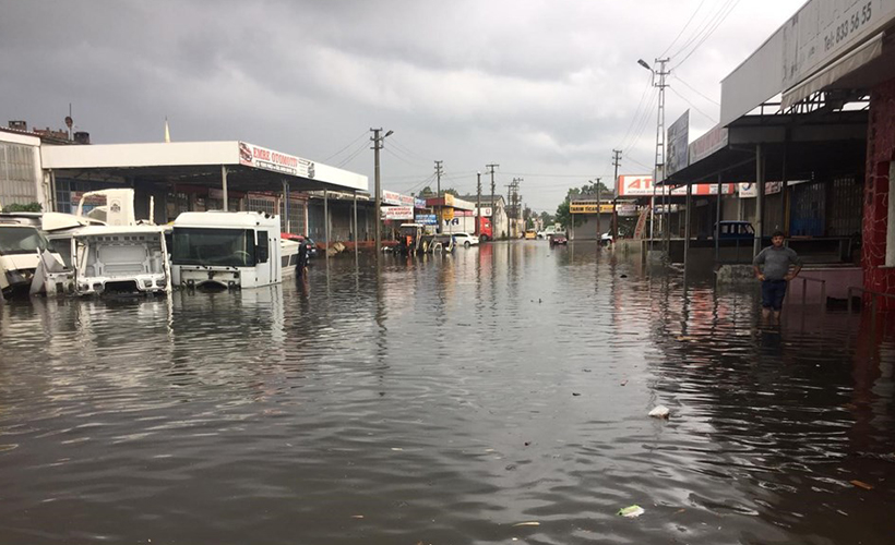 Şiddetli yağış, Samsun’da etkili