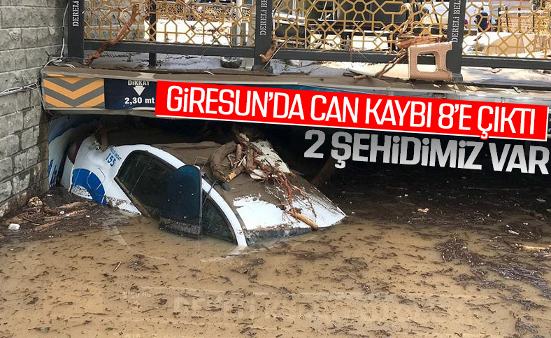 Giresunda hayatını kaybedenlerin sayısı